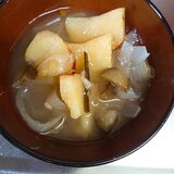 さつまいもと茄子の味噌汁